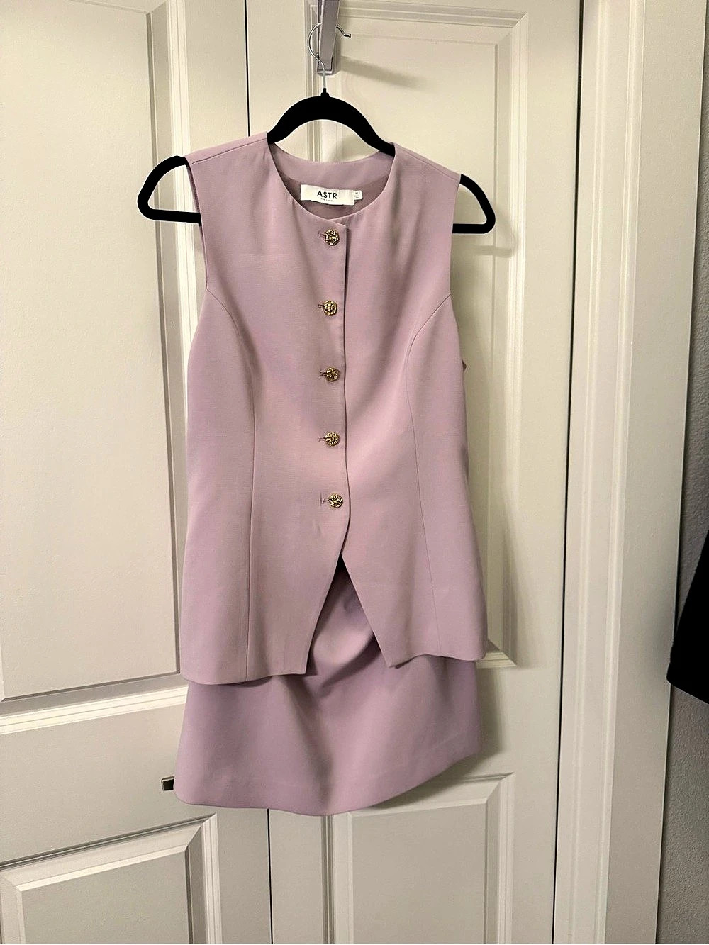 ASTR the Label lavender Mini Skort set Size Medium Like New